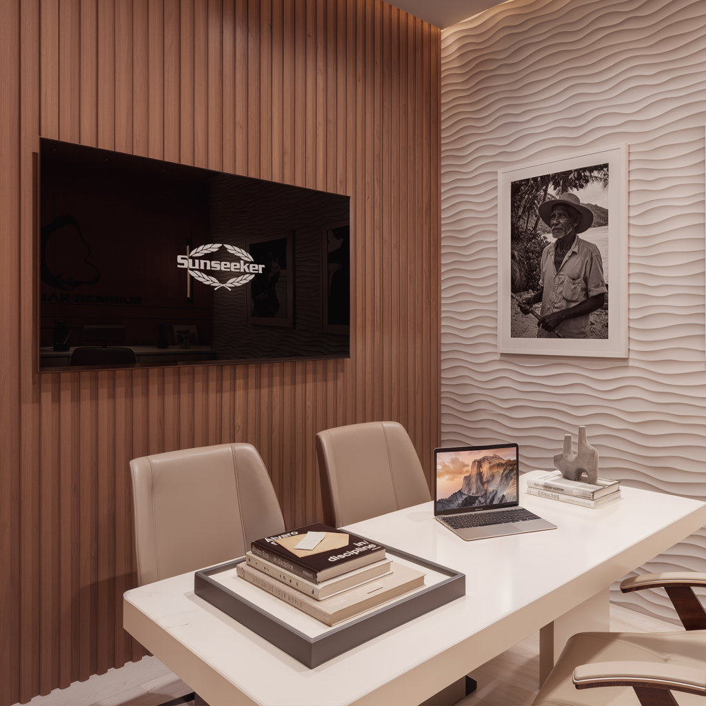 Modern office workspace with collaborative environment